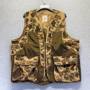 Vintage Sportflite Sportswear Hunting Vest Mens XL Outdoor Camouflage
